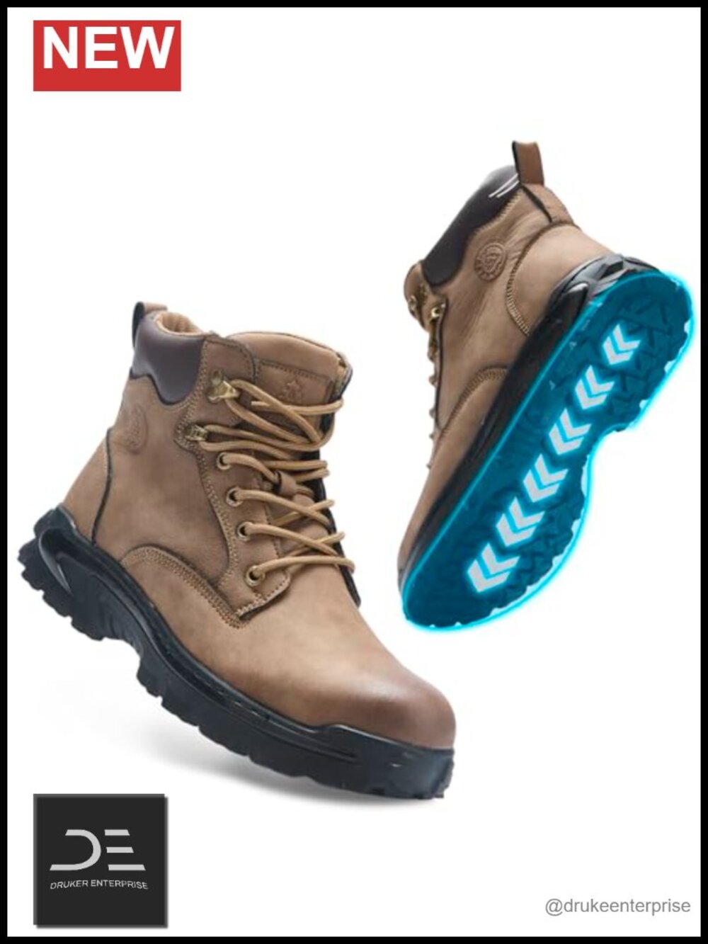 Steel Toe Work Boots Waterproof Safety Shoes Oil Slip Resistant